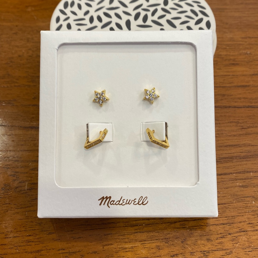 ✨ Madewell Cosmic Mismatched Earrings